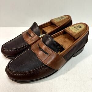 VGUC Rancourt & Co. x H. S. Trask Moccasin Penny Loafer Handsewn Maine USA 8.5 D
